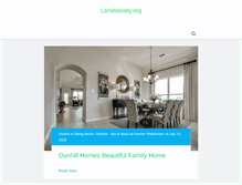Tablet Screenshot of landsociety.org